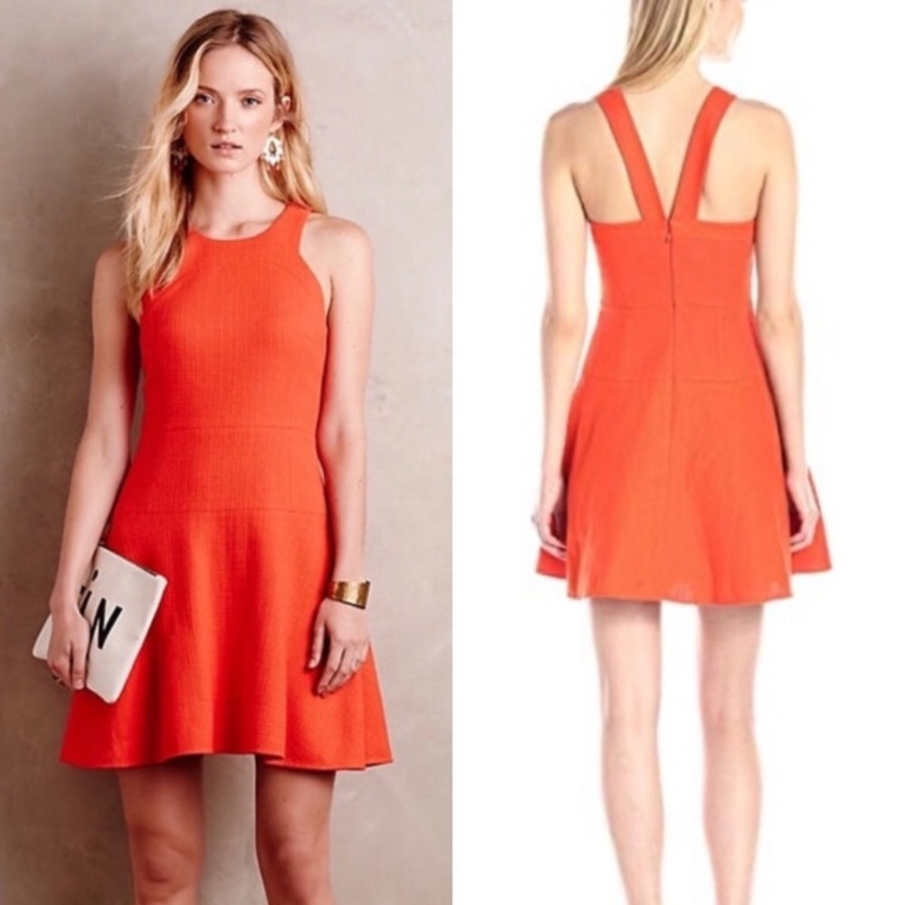 SALE New Sz 10 Anthropologie Turquoise 4c Dress